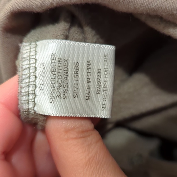 Almost Famous Long Army Green Drawstring Hoodie - Picture 7 of 7